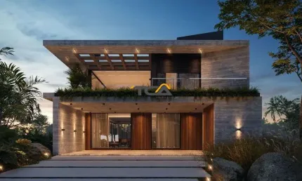Sofisticação e espaço para toda a família. Essa é a proposta desta casa moderna