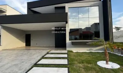 Casa de Luxo em Condomínio no Jardim Residencial Dona Maria José em Indaiatuba-SP: 4 quartos, 4 suítes, 2 salas, 6 banheiros, 4 vagas, 248 m².