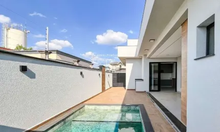 Casa de luxo em condomínio: 3 suítes, piscina moderna e localização privilegiada em Indaiatuba-SP no Jardins Di Roma.