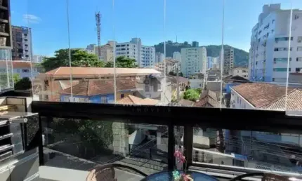 Apartamento 3 quartos reformado no Campo Grande com valor imperdível 109m² e varanda com churrasqueira - Santos/SP