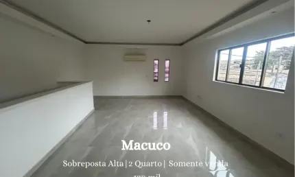 Oportunidade no macuco! sobreposta alta| 2 quartos  por r$ 420 mil!