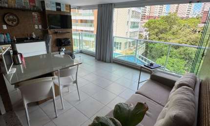 Apartamento 2/4 com Home Office, Varanda Gourmet e 2 Vagas em Patamares – Residencial Mário Cravo