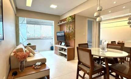 Apartamento 2/4 com Suíte, Andar Alto e Acabamento Impecável – Ed. Viña Delmar, Santa Teresa
