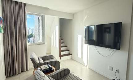 Cobertura reformada na Graça – 1/4 | 70m² | porteira fechada e 1 vaga coberta!