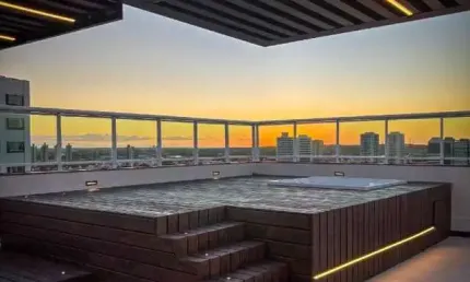 Cobertura duplex em capim macio | 186,5 m² | área gourmet + hidromassagem