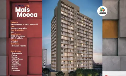 Apartamento com 1 quarto à venda na Rua do Oratório, 3829, Mooca, São Paulo
