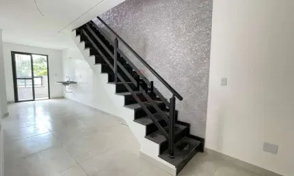 Cobertura duplex para venda em santo andré, vila bastos, 2 dormitórios, 1 suíte, 2 banheiros, 2 vagas