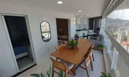 Apartamento com 3 dormitórios à venda, 148 m² por R$ 1.700.000,00 - Vila Guilhermina - Praia Grande/SP