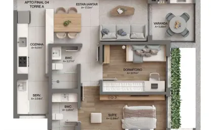 Apartamento à venda no bairro cacupé - florianópolis/sc