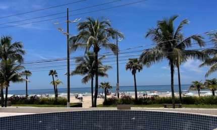 Jd.Real- Garden do seu apto é a praia. Frente mar. Vista livre incrível. Lazer completo. Novo.