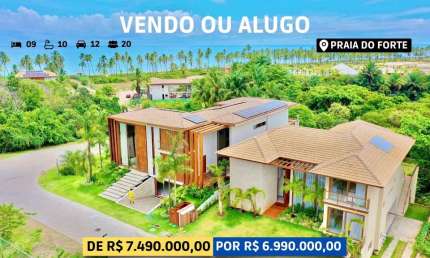 Casa - Em condomínio, para Temporada em Mata de São João/BA