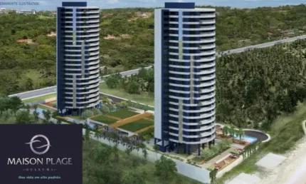 Apartamentos com 4 suítes de alto padrão, pé na areia de Guaxuma