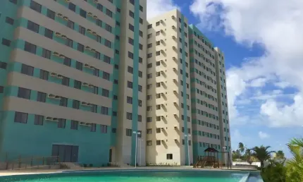 Alugo apartamento com 2 quartos em condomínio beira mar no Trapiche da Barra