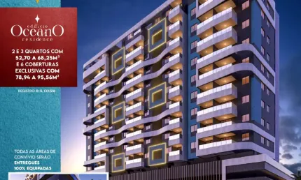 Apartamentos  2 ou 3 quartos com varanda gourmet e vista para o mar em Mangabeiras