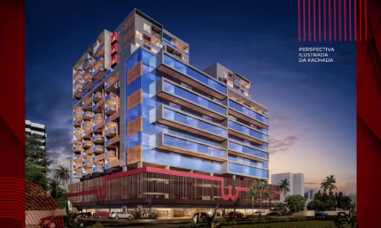 Apartamentos tipo studio, 2 quartos e cobertura em Jatiúca
