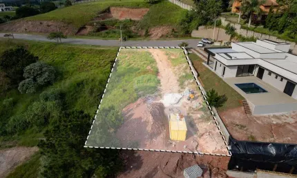 Terreno à venda de 1.047 m²  terras do caxambu: vista privilegiada e lazer completo