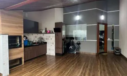Linda Casa Moderna no Jardim Terramérica - Americana/SP com 3 Quartos e Espaço Gourmet