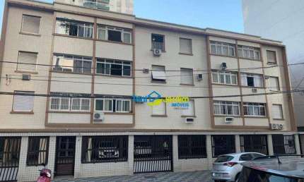 Apartamento com 1 dormitório à venda, 66 m² por R$ 350.000,00 - Aparecida - Santos/SP