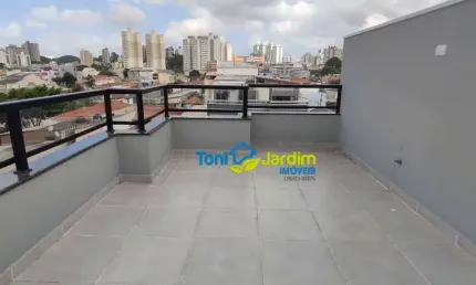 Cobertura com 2 dormitórios à venda, 97 m² por r$ 470.000,00 - jardim ocara - santo andré/sp