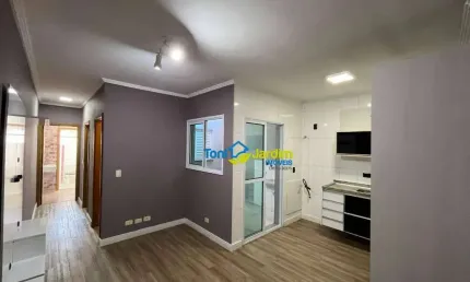 Apartamento com 2 dormitórios para alugar, 50 m² por R$ 2.343,00/mês - Vila Camilópolis - Santo André/SP