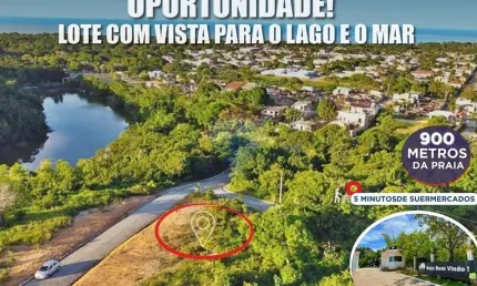 Lote com vista para o mar em santa cruz cabrália, bahia.