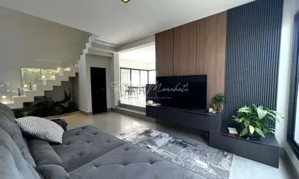 Exuberante Sobrado Alto Padrão Condomínio Villa D'aquila.