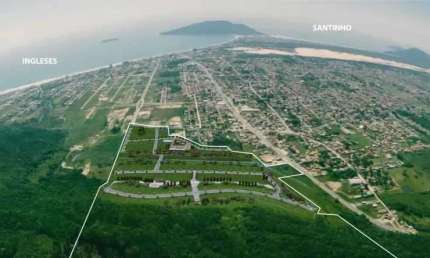 Terreno plano condomínio fechado alto padrão estruturado nos Ingleses em  Florianópolis