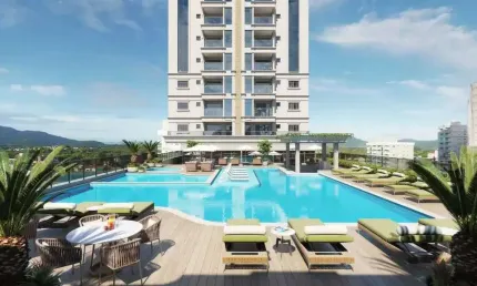Apartamento na planta com 2 suítes e 2 vagas de garagem em Itapema