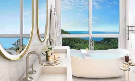 Apartamento Duplex diferenciado, com vista panorâmica estonteante do mar e da mata Atlântica, com 5 suítes no Bairro Pioneiros - Balneário Camboriú