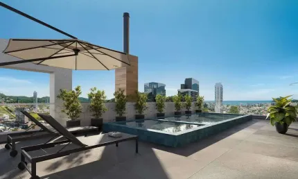 Apartamento 2 dormitórios sendo 1 suíte e 1 vaga na garagem na  praia brava - itajaí