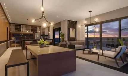Apartamento na planta com 2 suítes e 1 vaga de garagem na praia brava em itajaí