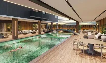 Apartamento em construção 50m do mar com 3 suítes e 2 vagas em porto belo