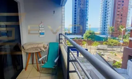 Apartamento com 1 quarto à venda na avenida da abolição, 1894, meireles, fortaleza por r$ 410.000