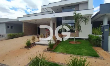 Casa à venda em paulínia, parque brasil 500, com 3 suítes, com 193 m², royal garden