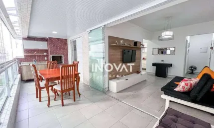Apartamento com 1 dormitório à venda, 57 m² por r$ 460.000,00 - canto do forte - praia grande/sp