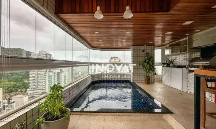 Apartamento com 4 dormitórios, 205 m² - venda por r$ 3.200.000,00 ou aluguel por r$ 15.132,67/mês - canto do forte - praia grande/sp