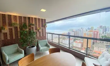 Apartamento com 3 dormitórios à venda, 145 m² por r$ 1.650.000,00 - guilhermina - praia grande/sp