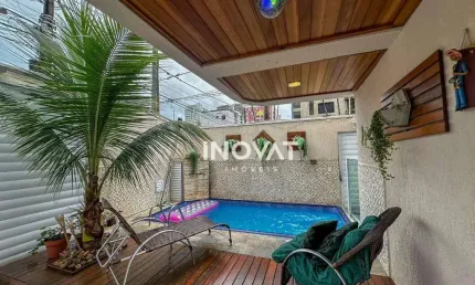 Sobrado com 4 dormitórios à venda, 200 m² por r$ 1.800.000,00 - tupi - praia grande/sp
