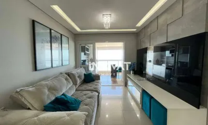 Apartamento alto padrão vista panorâmica do mar com 4 dormitórios à venda, 115 m² por r$ 1.650.000 - boqueirão - praia grande/sp