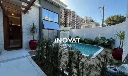 Casa com 4 dormitórios à venda por r$ 5.500.000,00 - canto do forte - praia grande/sp