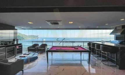 Apartamento com 4 dormitórios à venda, 250 m² por r$ 4.400.000,00 - canto do forte - praia grande/sp