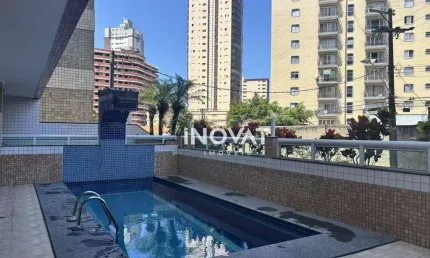 Apartamento com 2 dormitórios à venda, 80 m² por r$ 970.000,00 - caiçara - praia grande/sp