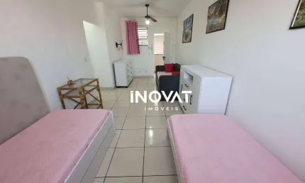 Kitnet com 1 dormitório à venda, 46 m² por r$ 230.000,00 - vilamar - praia grande/sp