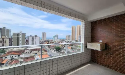 Apartamento de 1 dormitório com Vista para o Mar na Vila Mirim - Praia Grande!