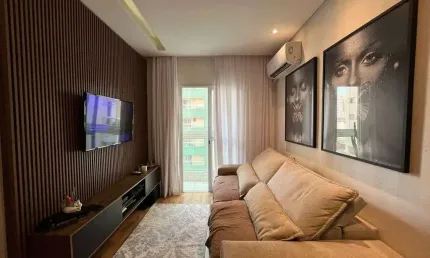 APARTAMENTO 1 DORMITÓRIO MOBILIADO, NO BAIRRO DO CANTO DO FORTE 45M²