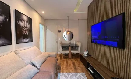 Apartamento de porteira fechada no bairro do canto do forte  com lazer completo