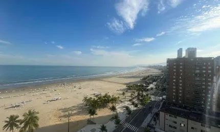 Apartamento no canto do forte com  3 dormitórios sendo 1 suíte praia grande/sp