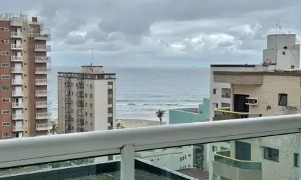 Apartamento 127m² com vista mar, 2 suítes e varanda gourmet