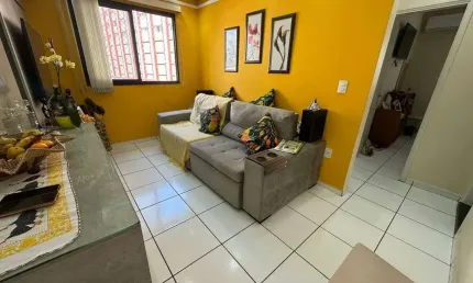 2 Dorms no Boqueirão, Praia Grande - 69m², 1 Vaga, 300m da Praia