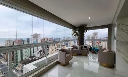 Belíssimo apartamento PORTEIRA FECHADA na Guilhermina, em Praia Grande/SP.